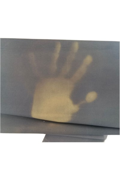 HZ-XRG  Temperature-sensitive cooling fabric + windbreaker fabric; Color-changing fabric; Light-sensitive/glow-in-the-dark fabric; Digital printing; Weight: 160g/m²; Width: 150cm; Yarn: T400; Density: 133*10; 100% Polyester side view